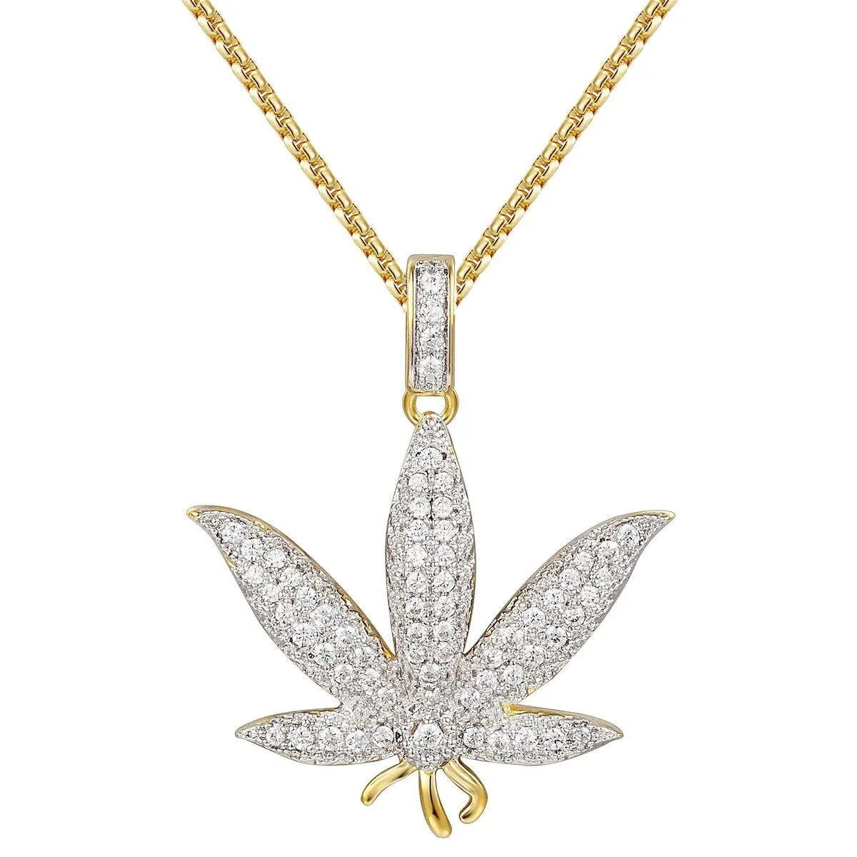 Men's Marijuana Leaf Cannabis  Pendant