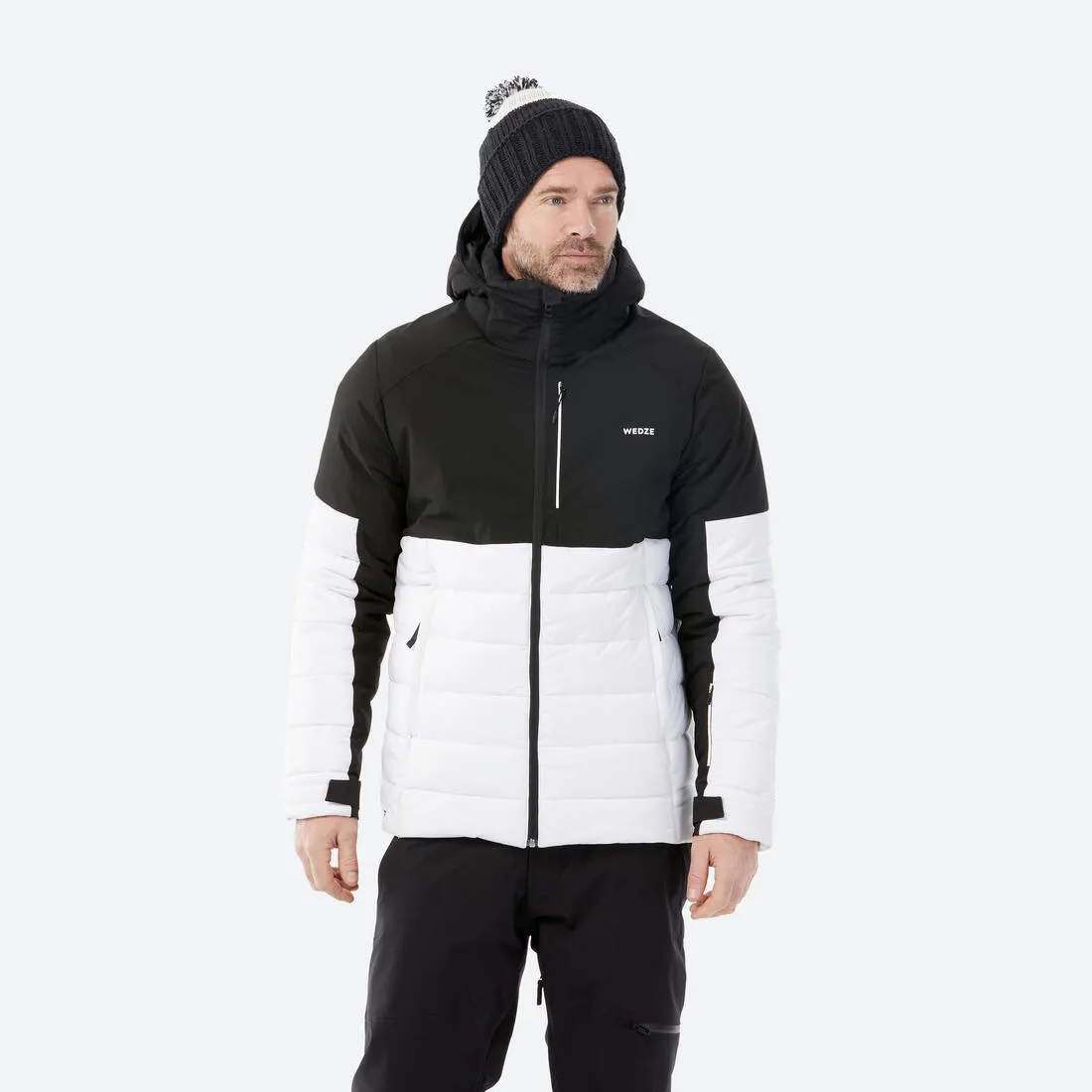 Men's Mid-Length Warm Ski Jacket 100