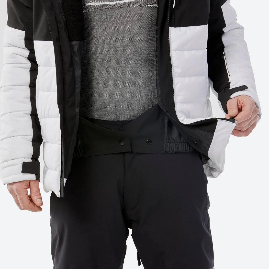 Men's Mid-Length Warm Ski Jacket 100