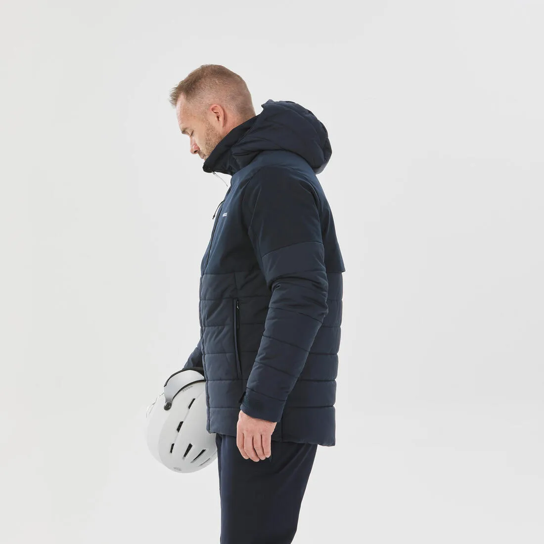 Men's Mid-Length Warm Ski Jacket 100