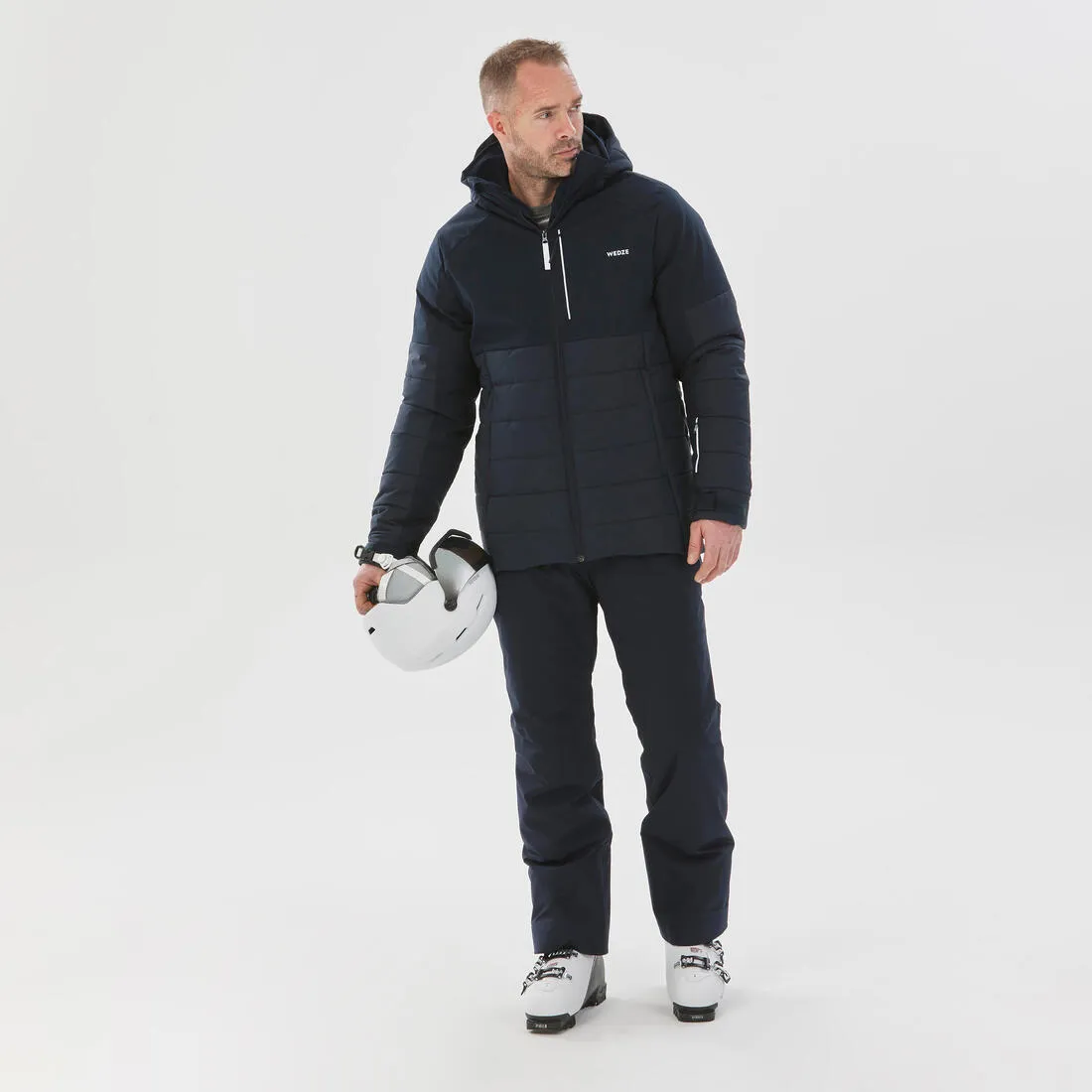 Men's Mid-Length Warm Ski Jacket 100