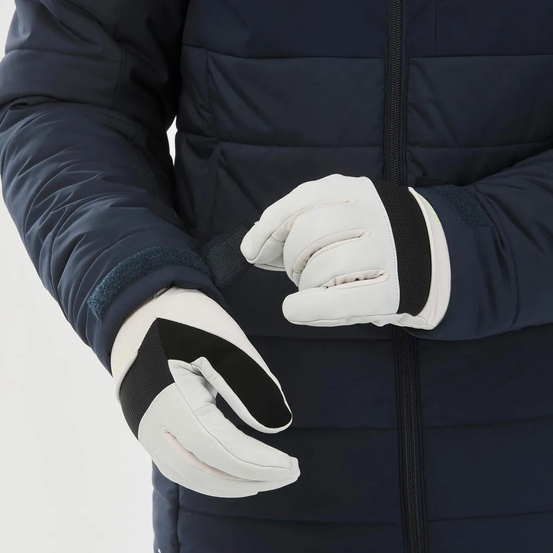 Men's Mid-Length Warm Ski Jacket 100