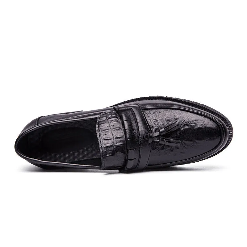 Microfiber Soft Bottom Pointed Toe Solid Casual Business Men Dress Shoes