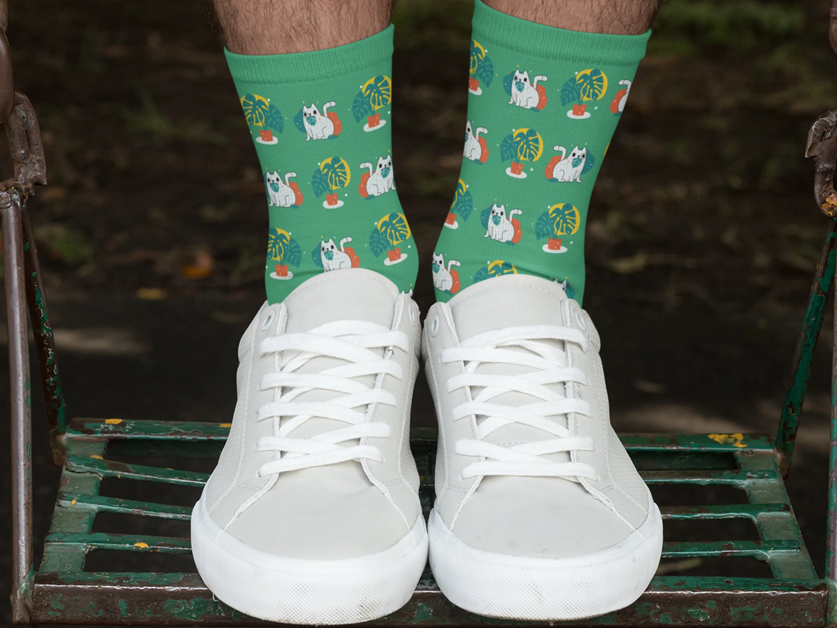 My Cats eat my PLANTS Socks