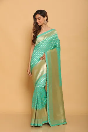 Nayantara Katan Silk Benarasi saree