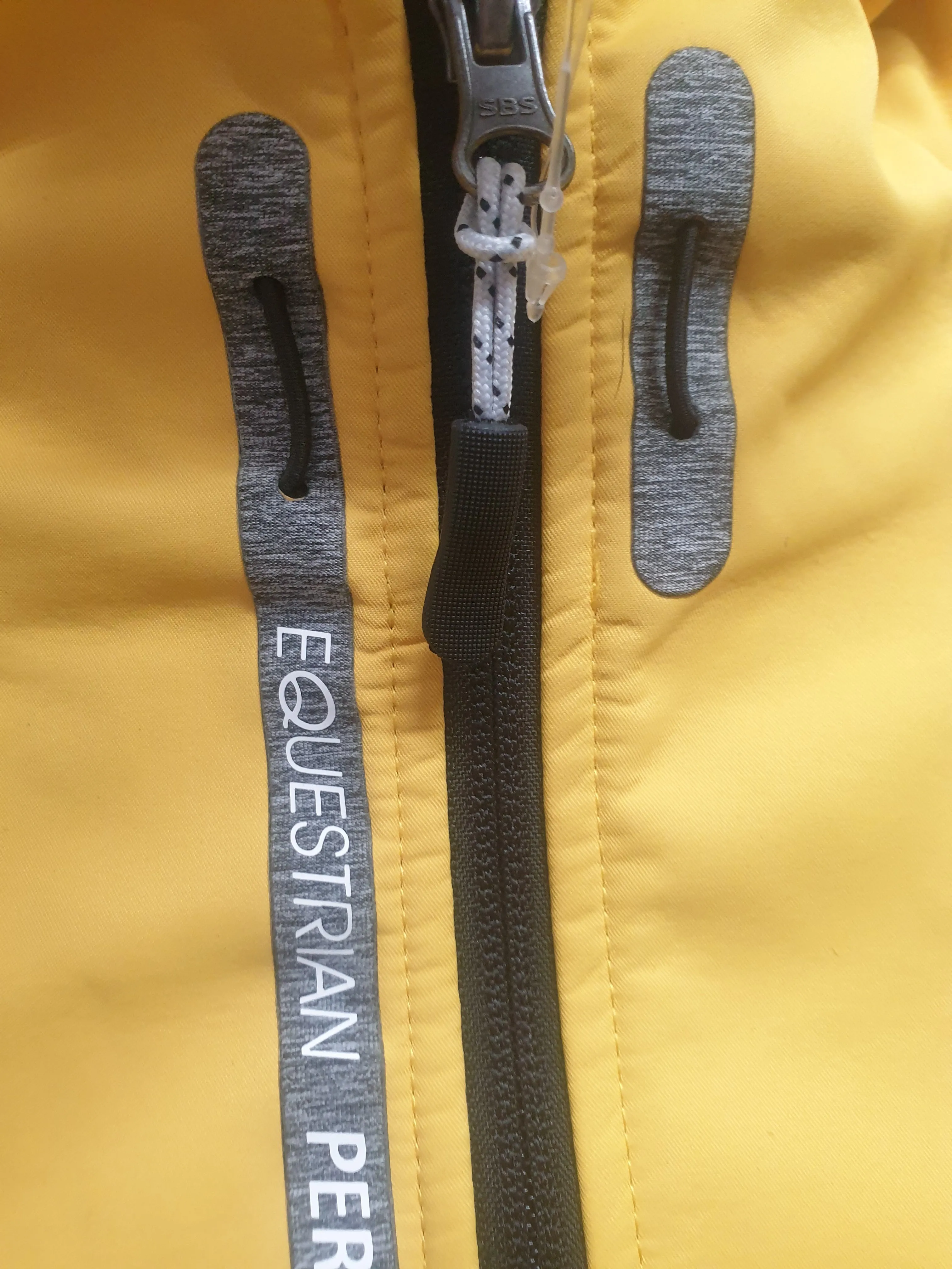 NEW WITH TAGS Yellow HKM showerproof jacket FREE POSTAGE 🟢