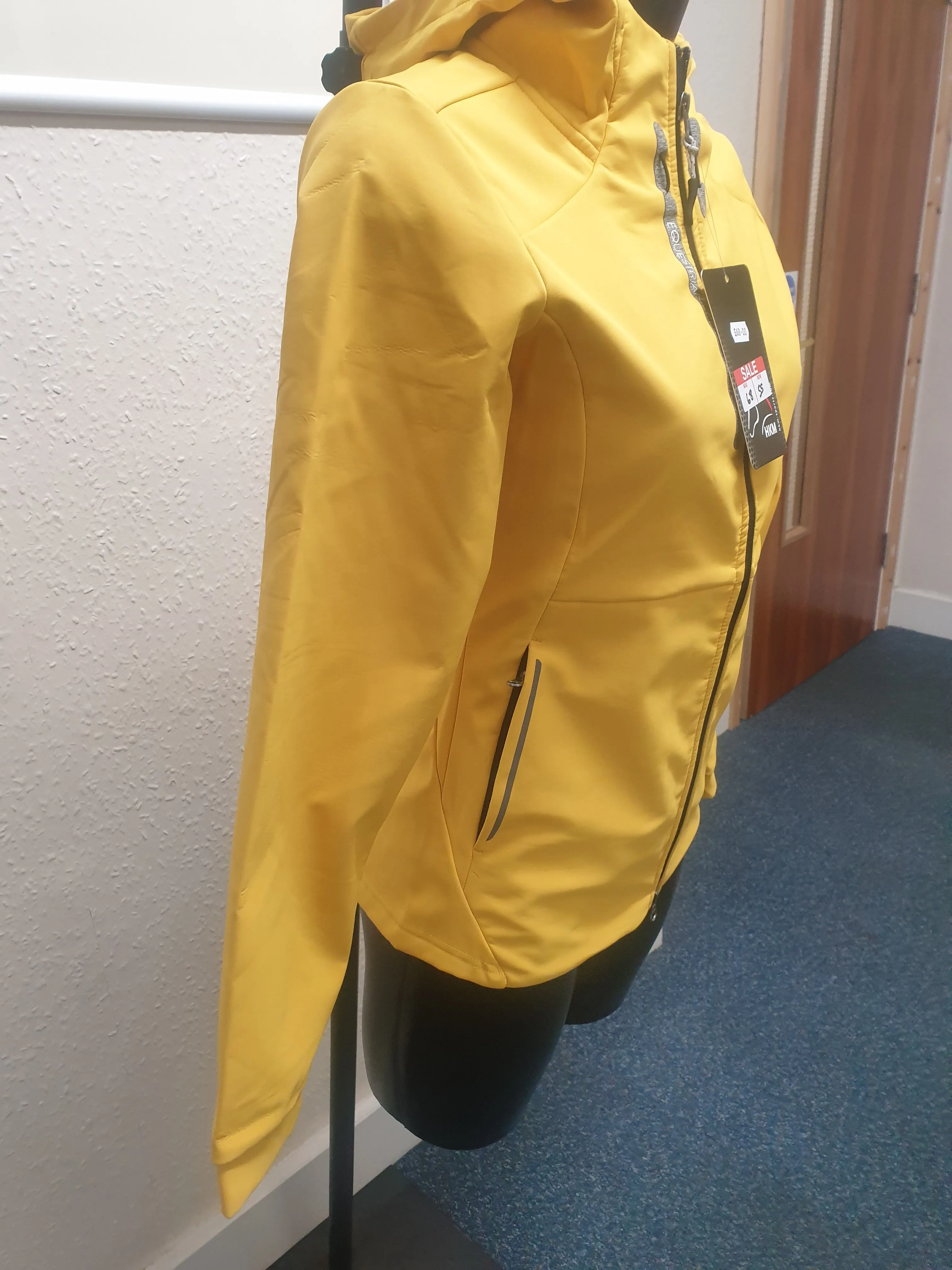 NEW WITH TAGS Yellow HKM showerproof jacket FREE POSTAGE 🟢