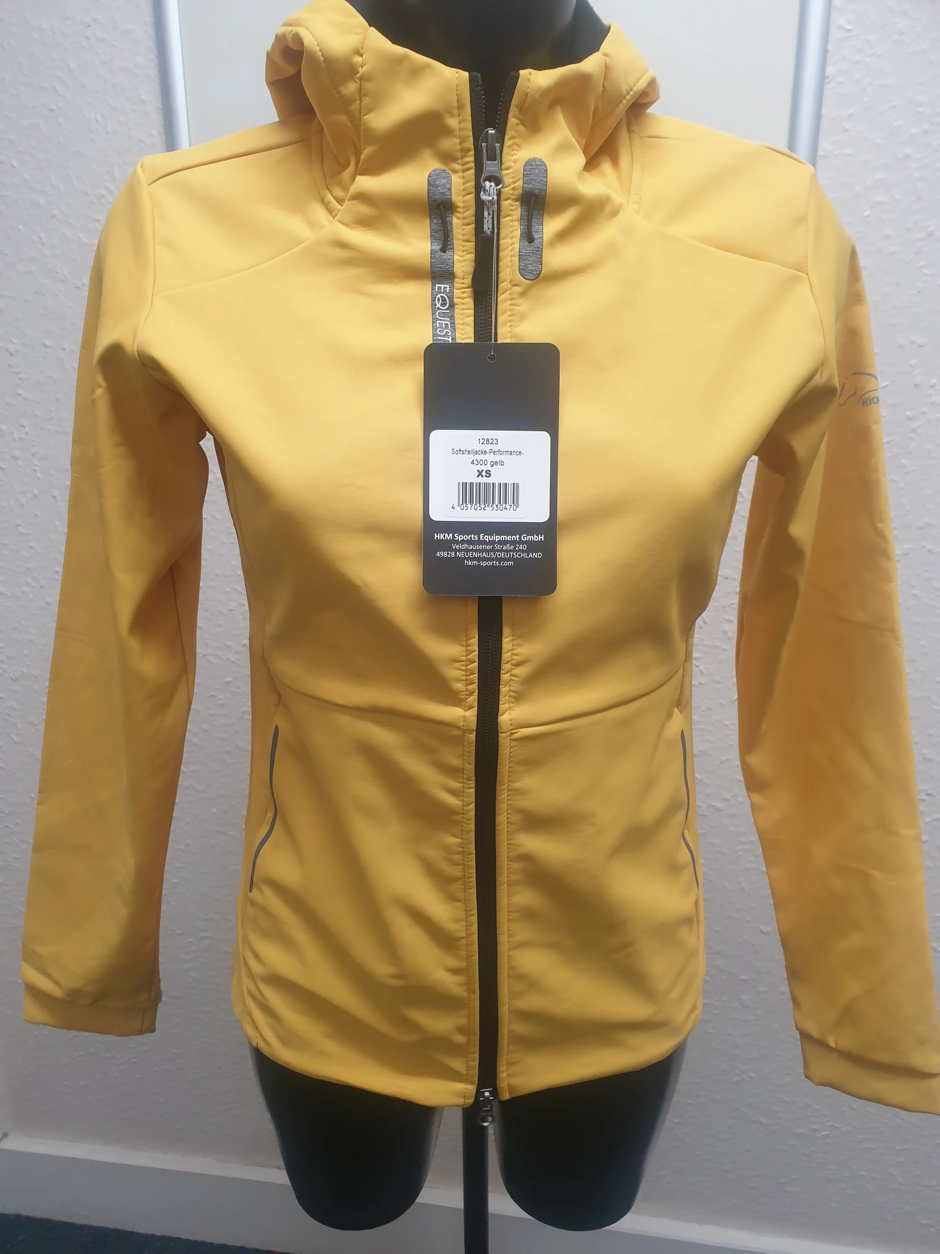 NEW WITH TAGS Yellow HKM showerproof jacket FREE POSTAGE 🟢