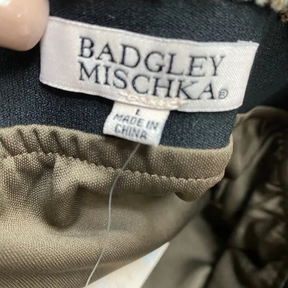 NWT Badgley Mischka Woven Skirt