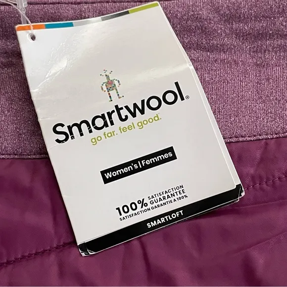 NWT Smartwool Purple Smartloft Pull On Down Puffer Skirt, Size Medium