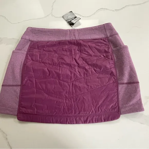 NWT Smartwool Purple Smartloft Pull On Down Puffer Skirt, Size Medium