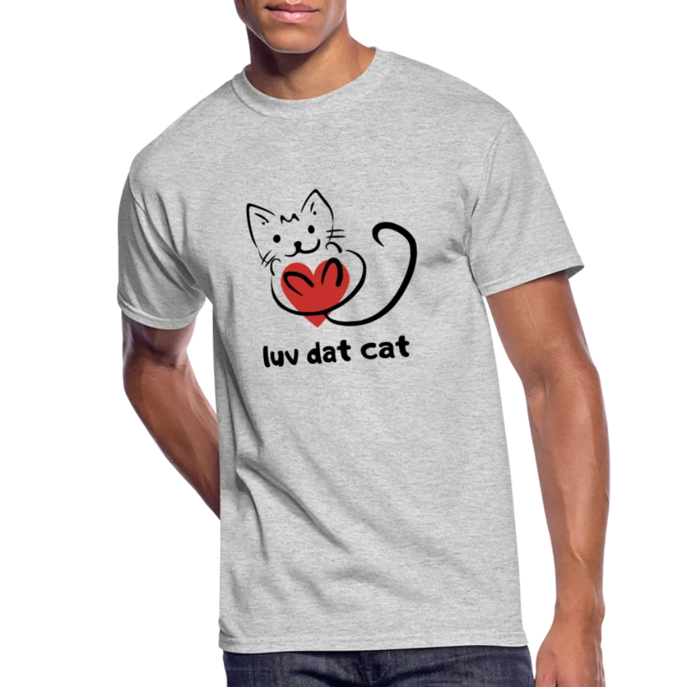 Official Luv Dat Cat Men's 50/50 T-Shirt