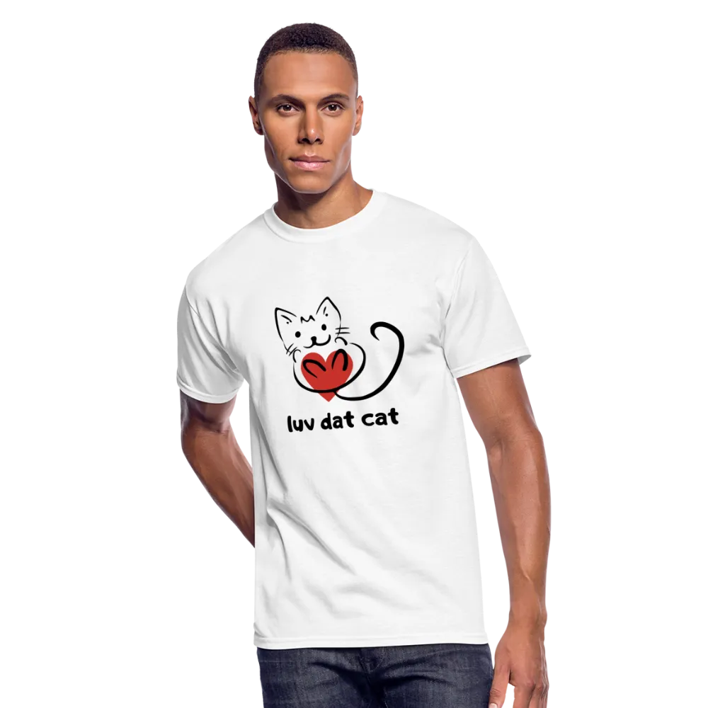 Official Luv Dat Cat Men's 50/50 T-Shirt