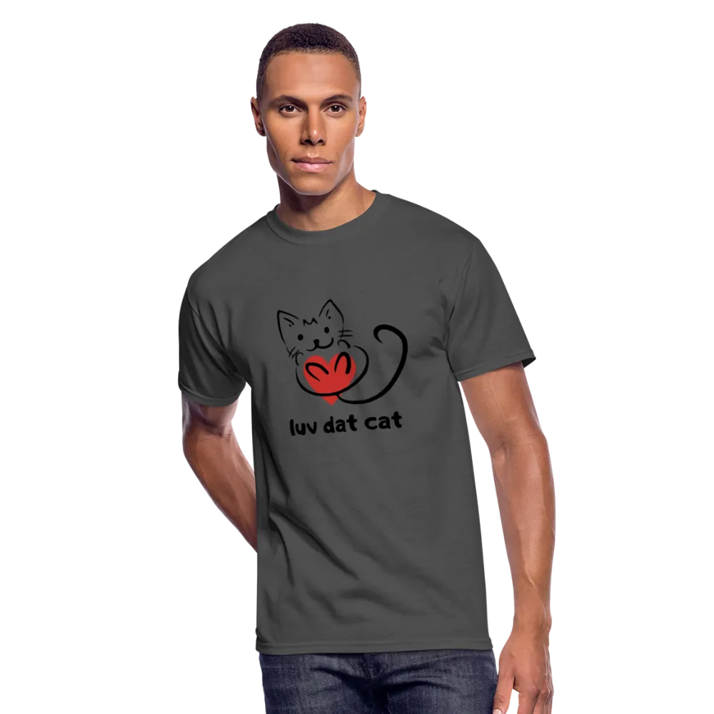 Official Luv Dat Cat Men's 50/50 T-Shirt