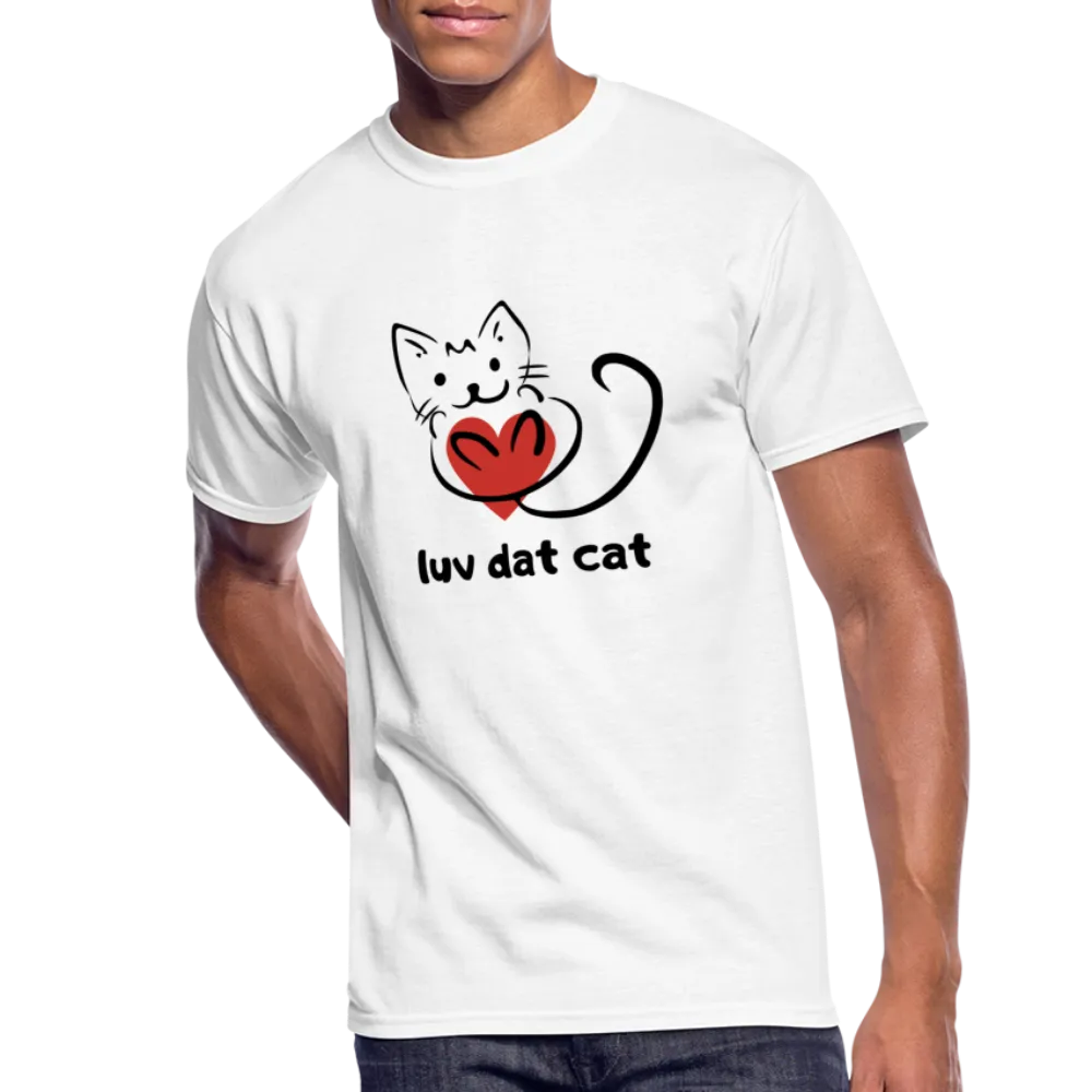 Official Luv Dat Cat Men's 50/50 T-Shirt