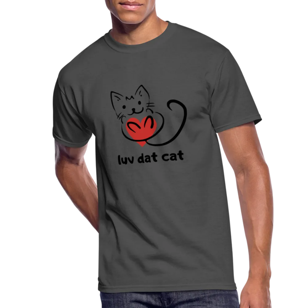 Official Luv Dat Cat Men's 50/50 T-Shirt