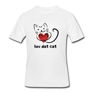 Official Luv Dat Cat Men's 50/50 T-Shirt