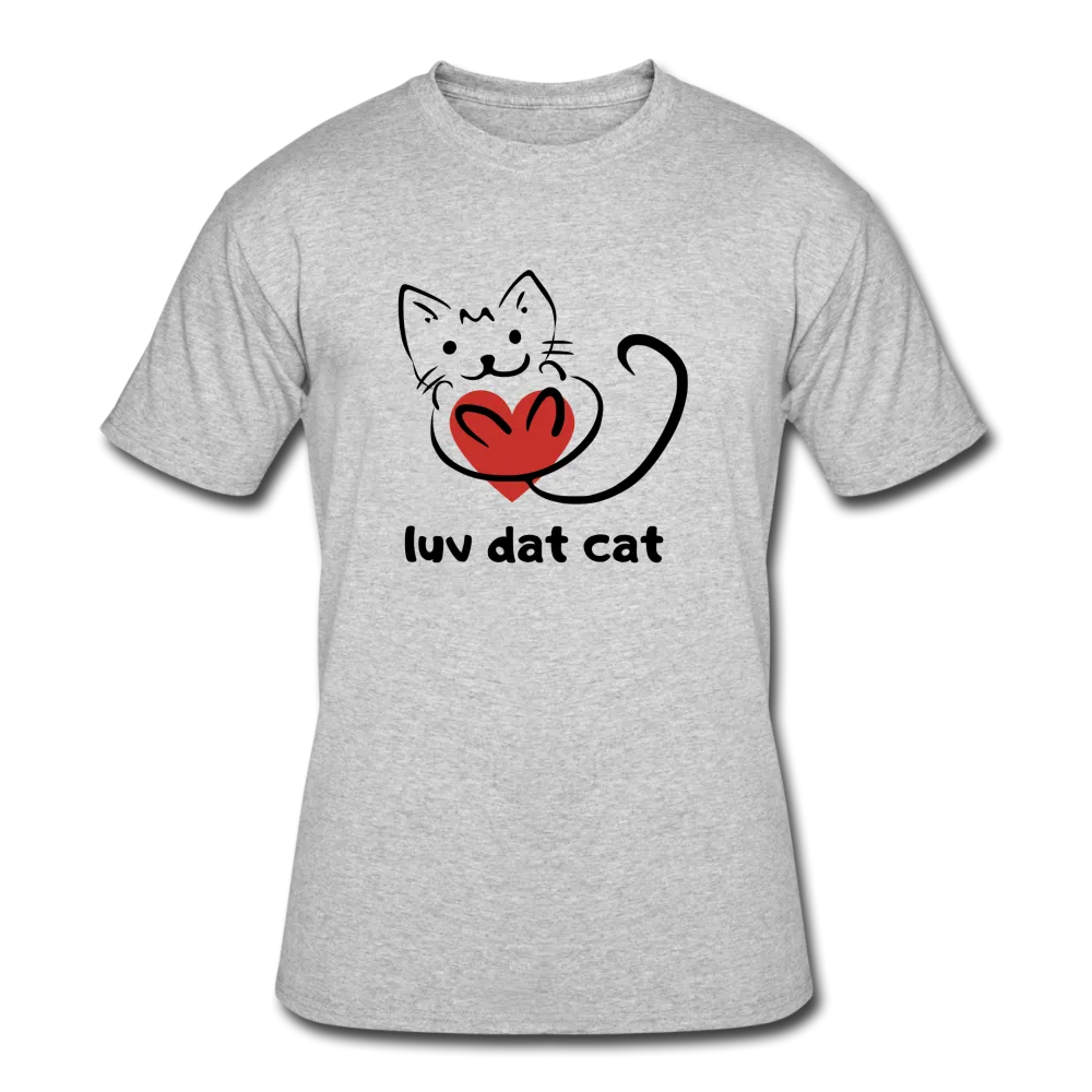 Official Luv Dat Cat Men's 50/50 T-Shirt