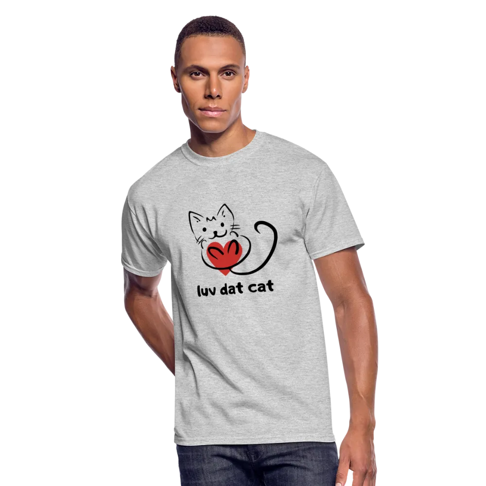 Official Luv Dat Cat Men's 50/50 T-Shirt
