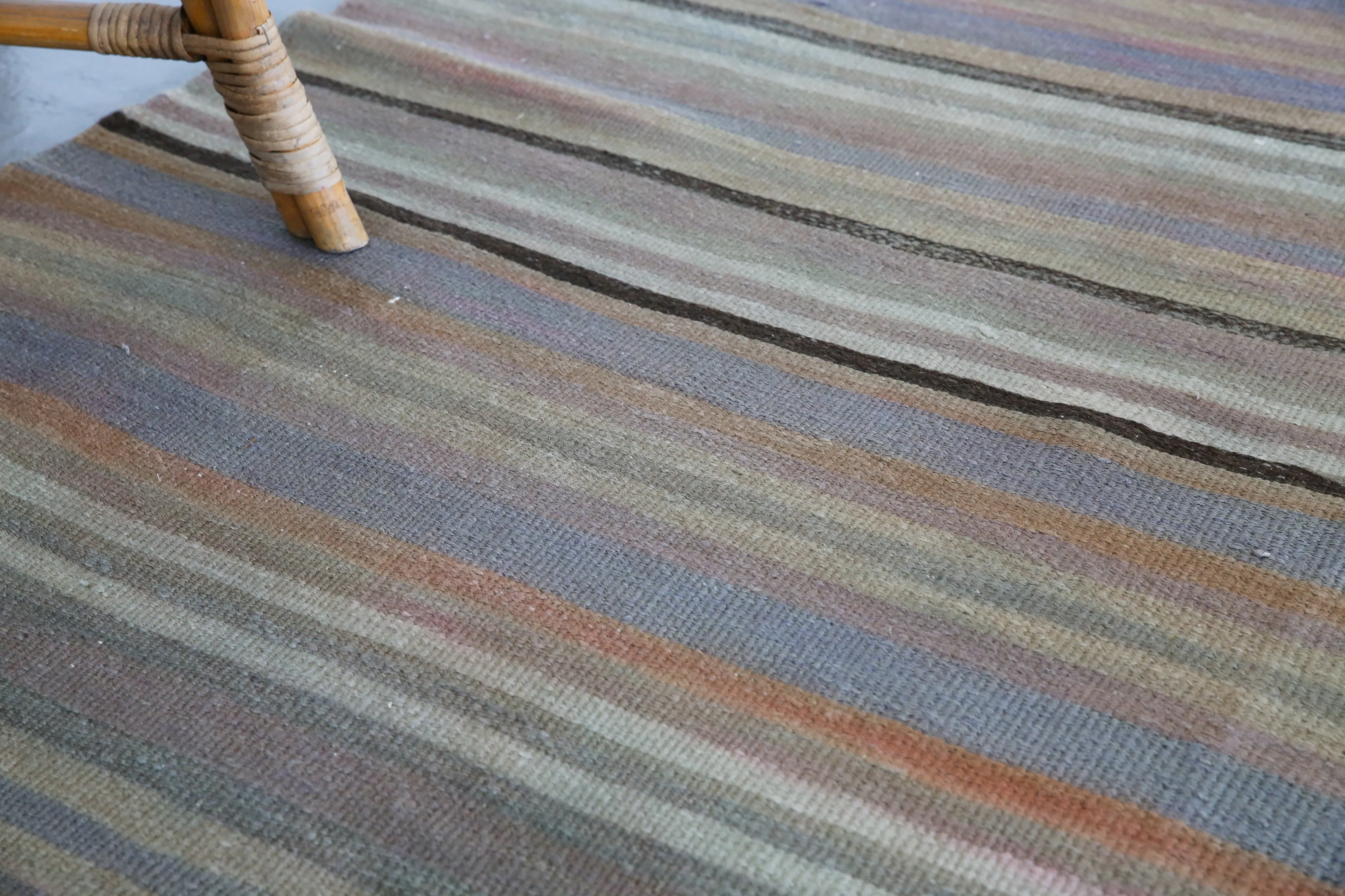 Old Anatolian Kilim 4.7ftx11ft