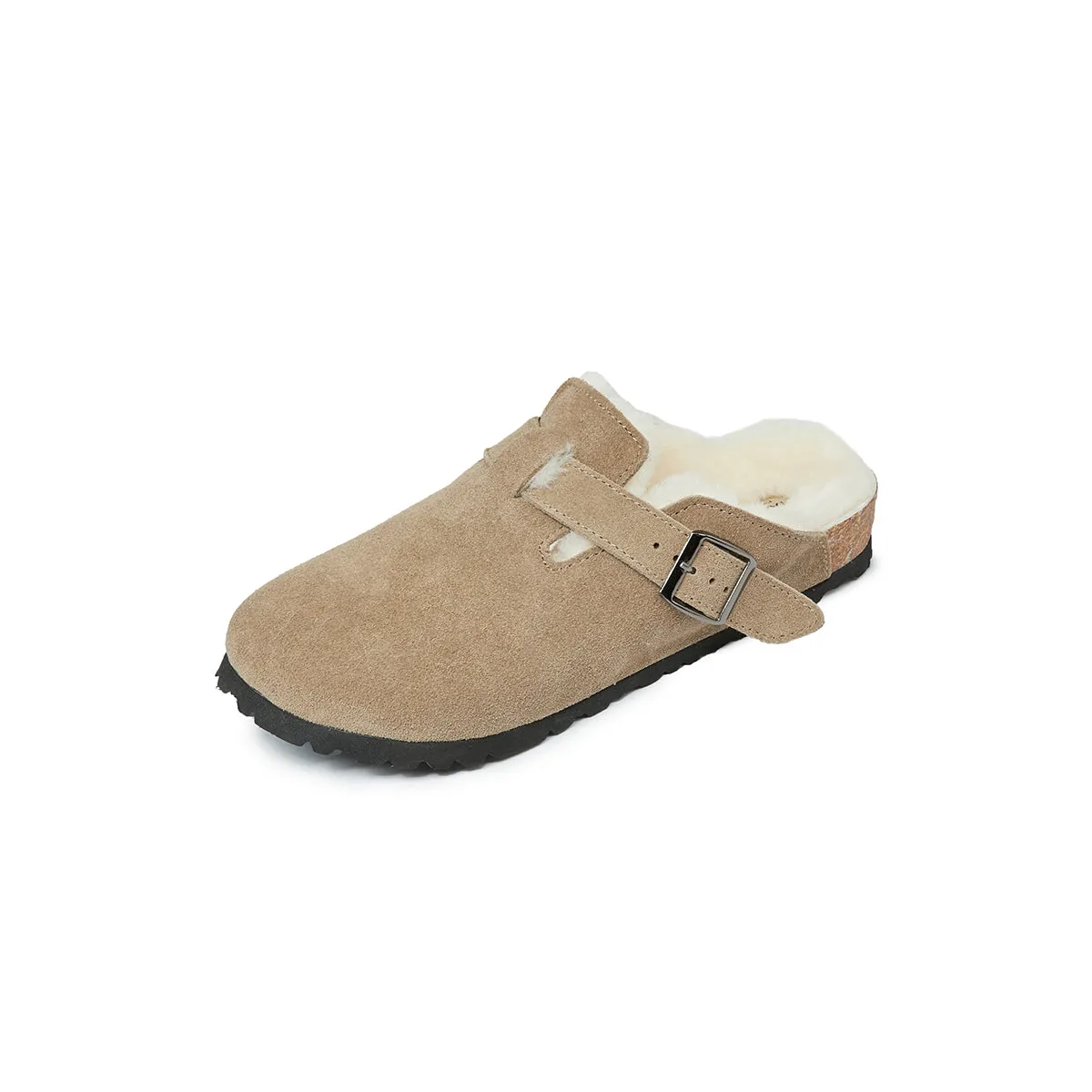 ORK SOLE CAP-TOE WOOLEN SLIPPERS 0076