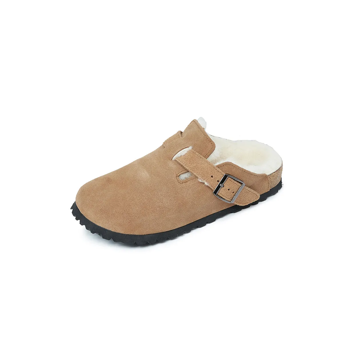 ORK SOLE CAP-TOE WOOLEN SLIPPERS 0076