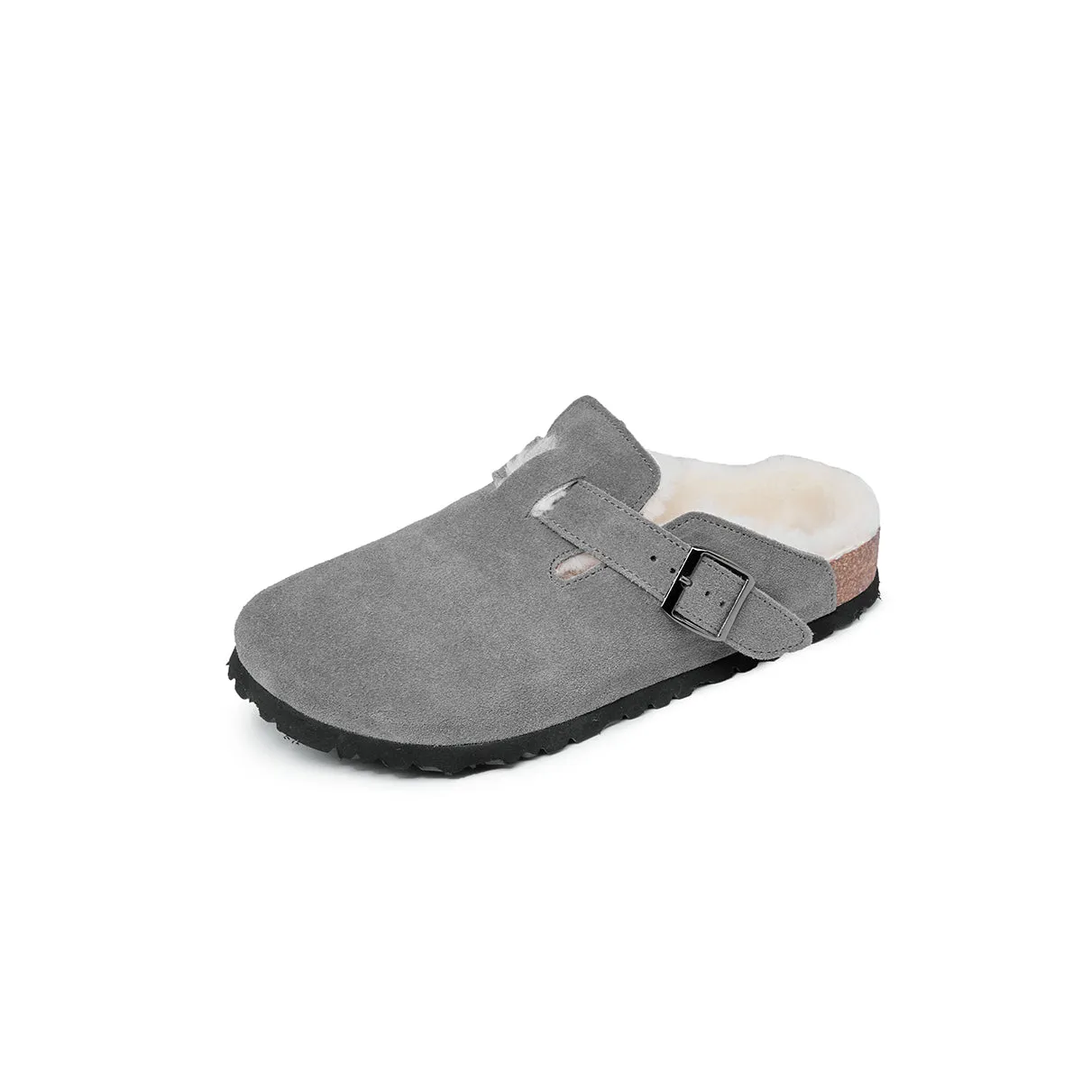 ORK SOLE CAP-TOE WOOLEN SLIPPERS 0076