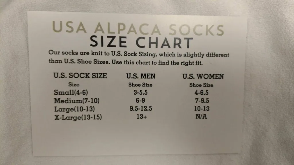 Outdoorsman Alpaca Socks