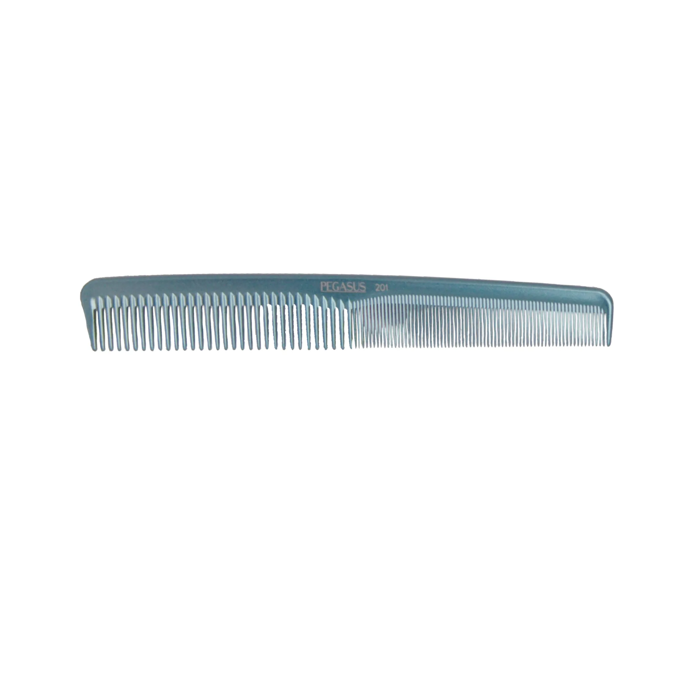 Pegasus MICOLOR 201, 7in Hard Rubber Hair Detangling/Trimmer Comb, Handmade, Seamless, Smooth Edges, Anti Static, Heat and Chemically Resistant, Wet Hair, Everyday Grooming Comb | Peines de goma dura - Blue