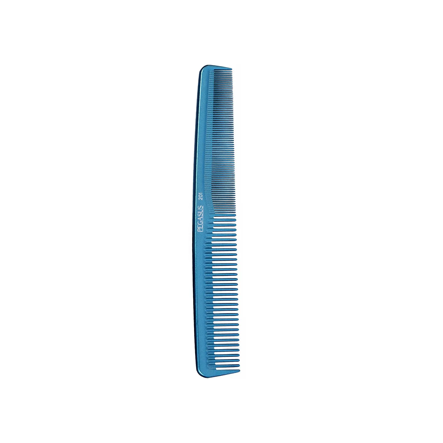 Pegasus MICOLOR 201, 7in Hard Rubber Hair Detangling/Trimmer Comb, Handmade, Seamless, Smooth Edges, Anti Static, Heat and Chemically Resistant, Wet Hair, Everyday Grooming Comb | Peines de goma dura - Blue