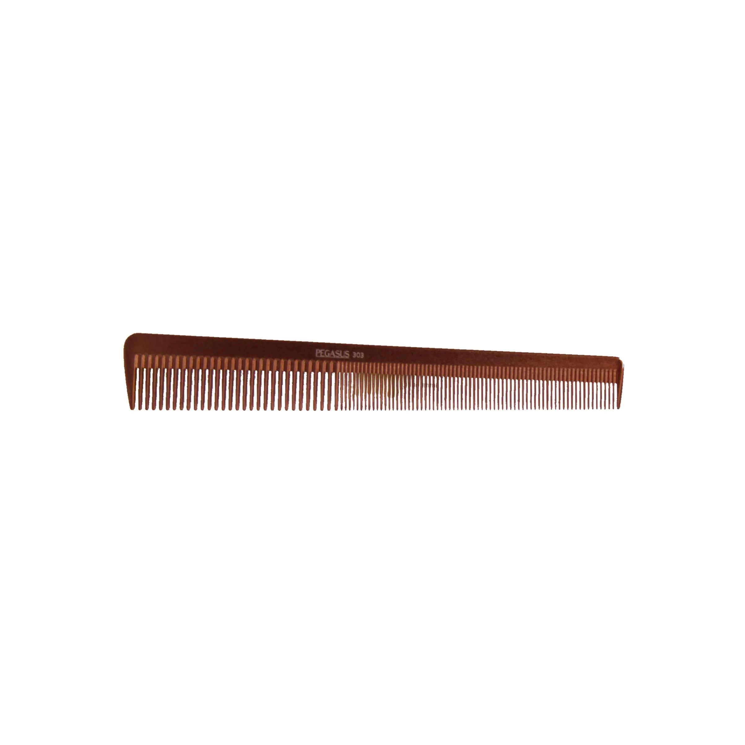 Pegasus MICOLOR 303, 6.5in Hard Rubber Heavy Barber Comb, Handmade, Seamless, Smooth Edges, Anti Static, Heat and Chemically Resistant, Wet Hair, Everyday Grooming Comb | Peines de goma dura - Gold