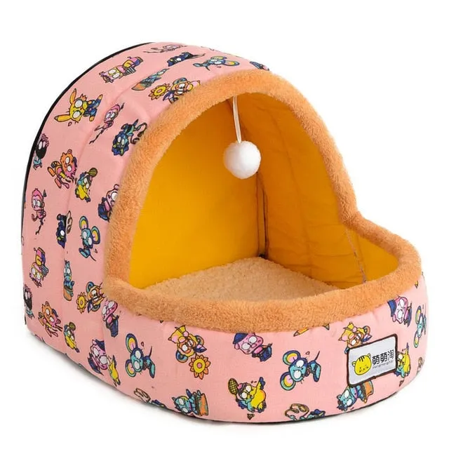 Petshy Warm Soft Cat Cave Bed