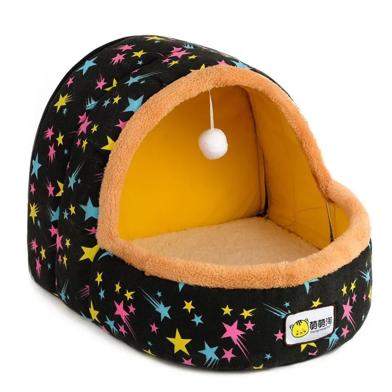 Petshy Warm Soft Cat Cave Bed
