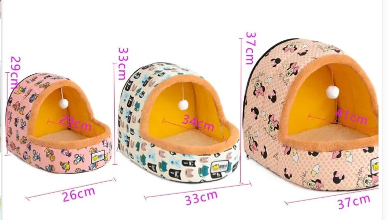 Petshy Warm Soft Cat Cave Bed
