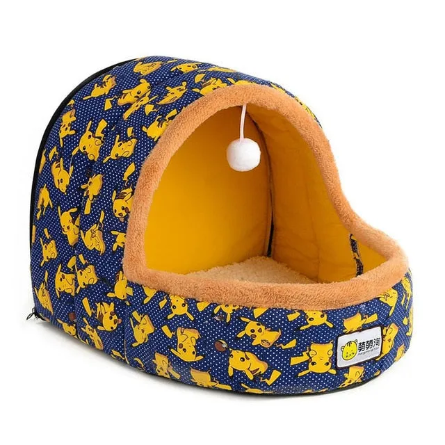 Petshy Warm Soft Cat Cave Bed