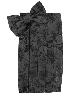 Pewter Tapestry Cummerbund