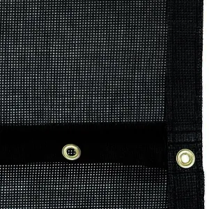 Premium PVC Windscreen - 6 Ft. Height, Per Linear Ft. (Black)