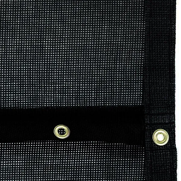 Premium PVC Windscreen - 6 Ft. Height, Per Linear Ft. (Black)