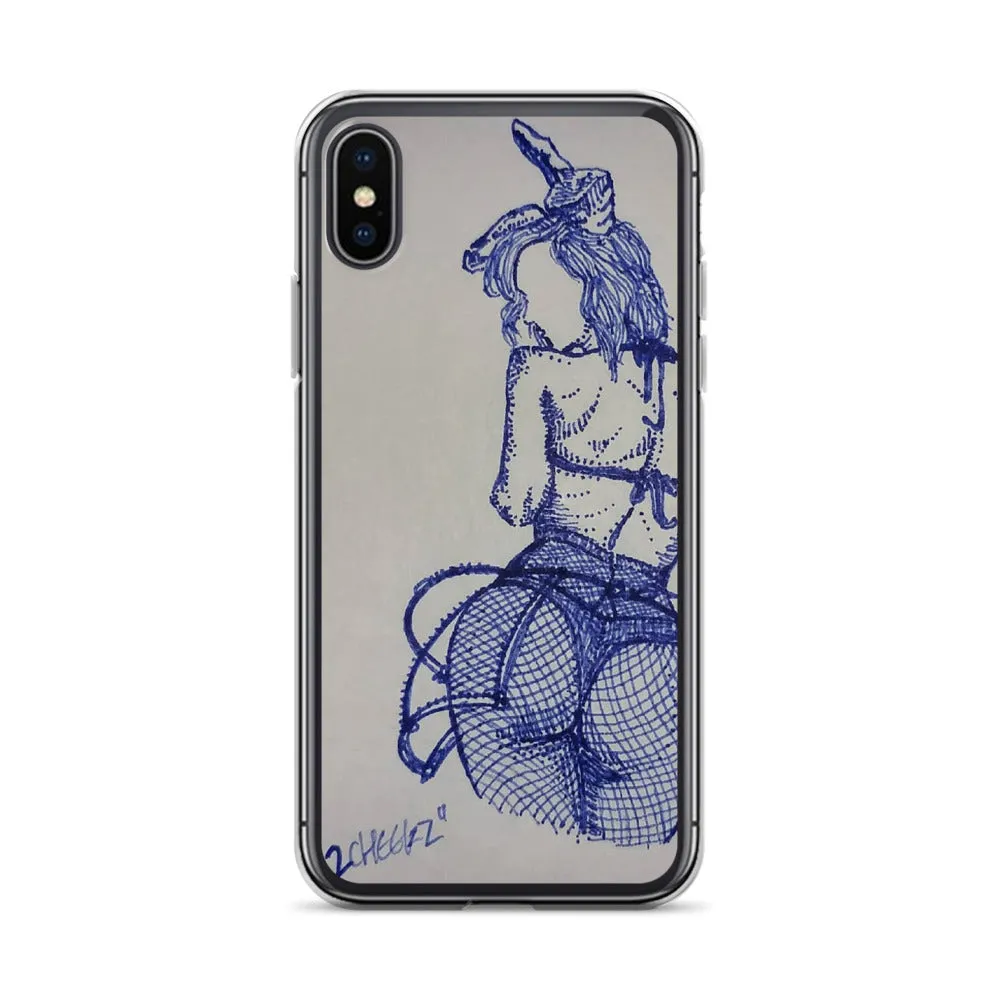 "2 cheeks" iPhone Case