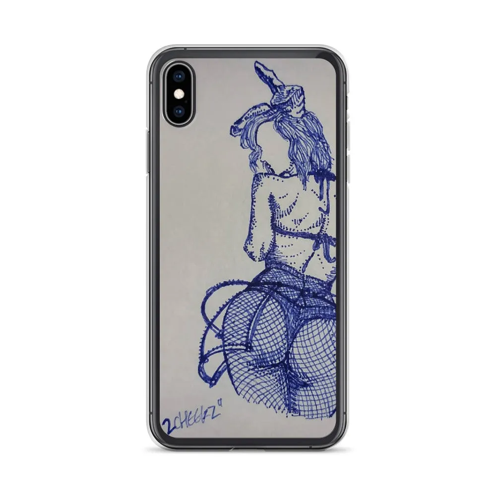 "2 cheeks" iPhone Case
