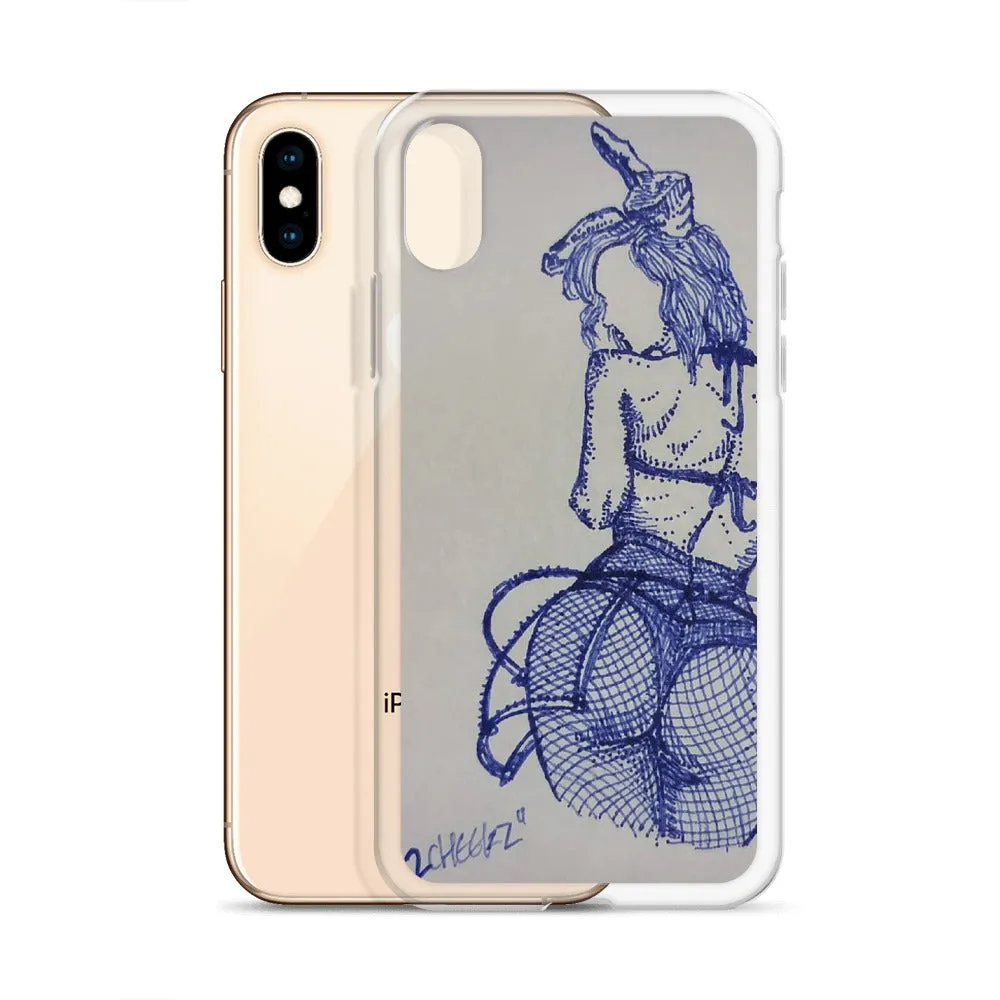 "2 cheeks" iPhone Case