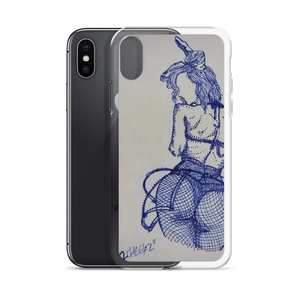 "2 cheeks" iPhone Case