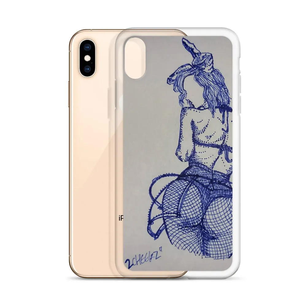 "2 cheeks" iPhone Case