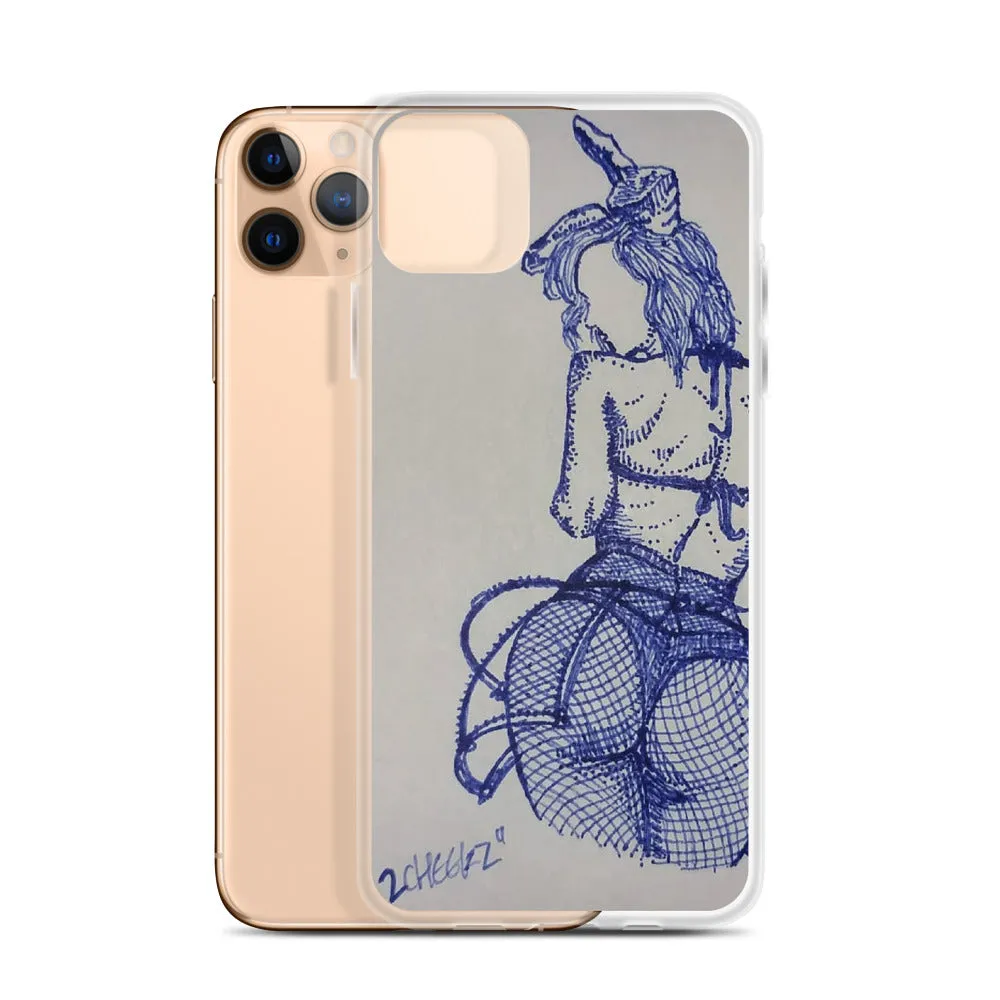 "2 cheeks" iPhone Case