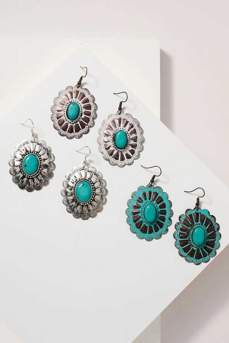 "The Concho" Earring