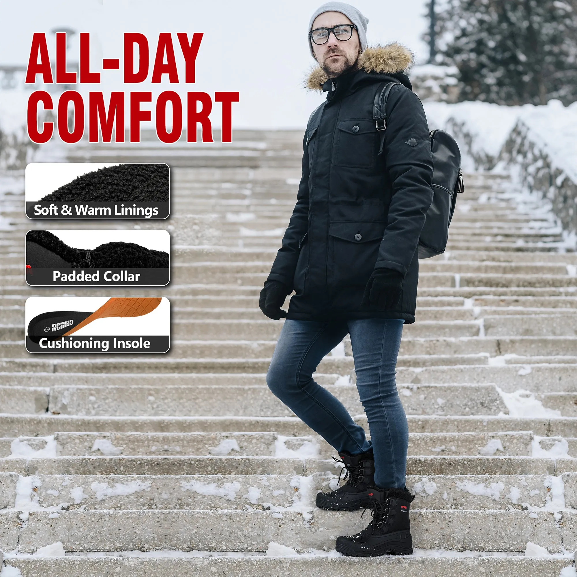 R CORD Man's Snow Boots