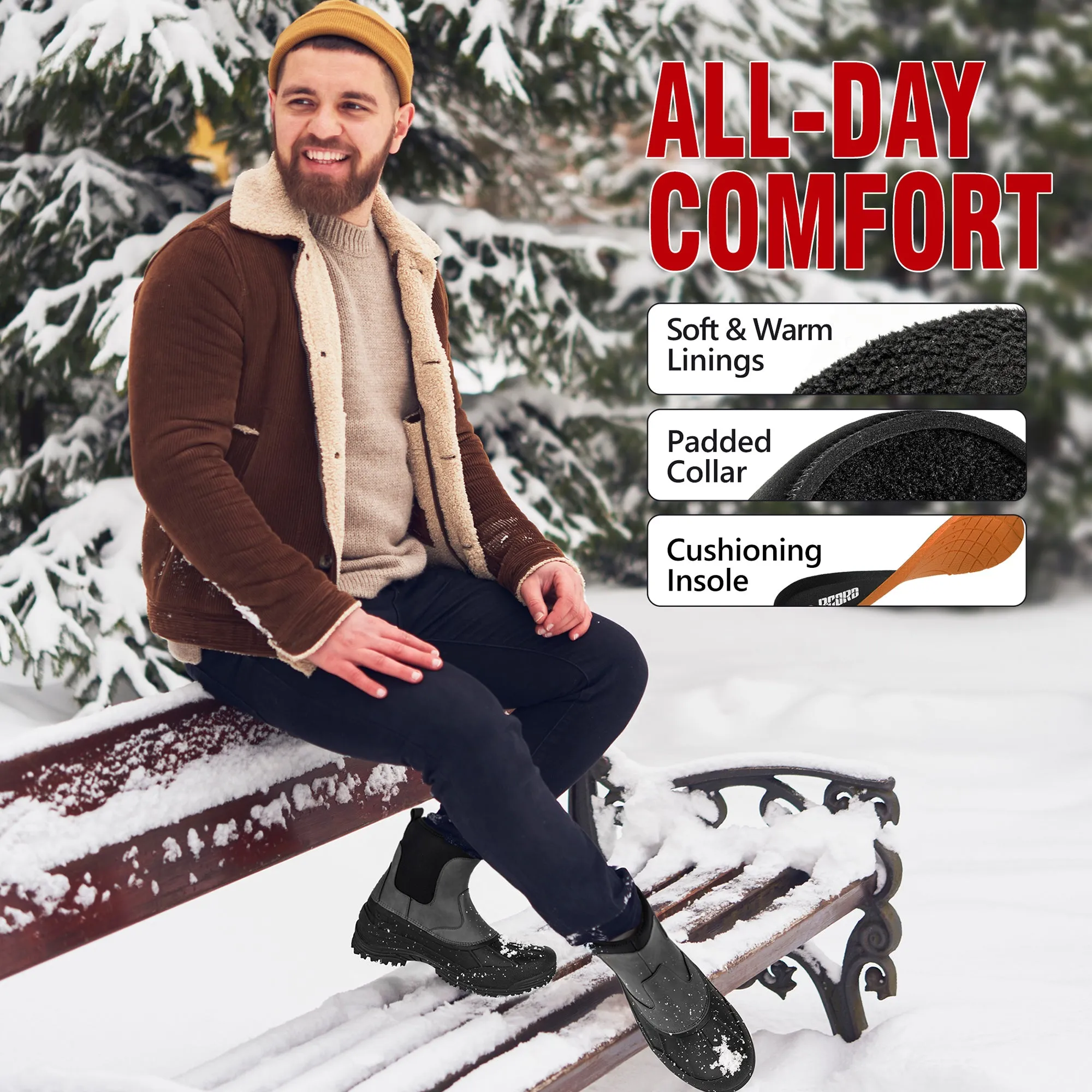 R CORD Man's Snow Boots