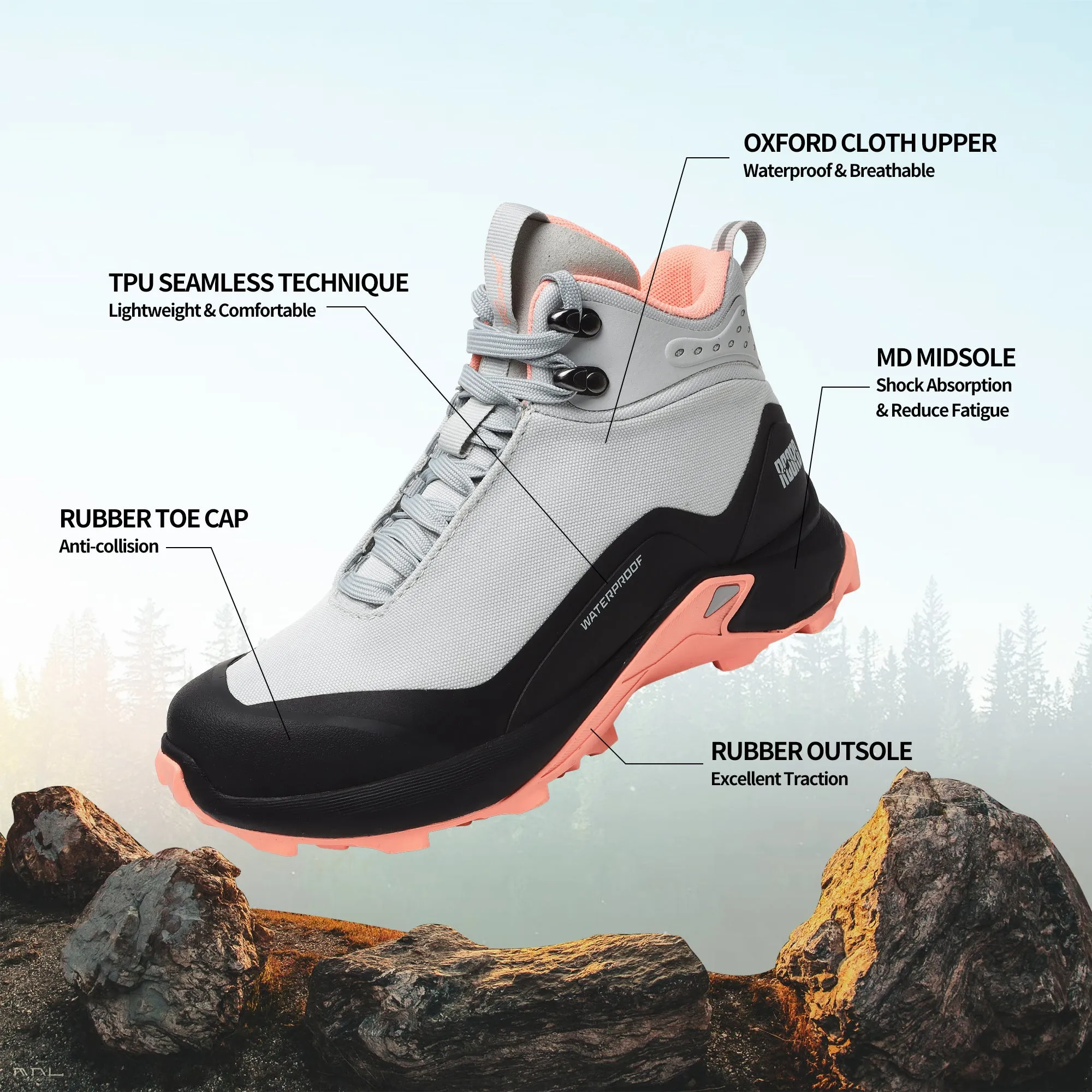 R CORD Women's Hiking Boots