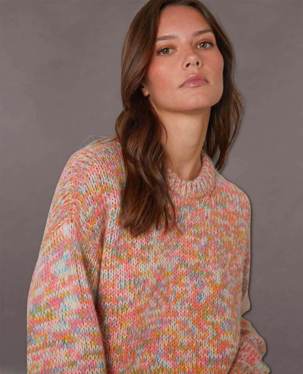 Rainbow Cozy Crew Sweater