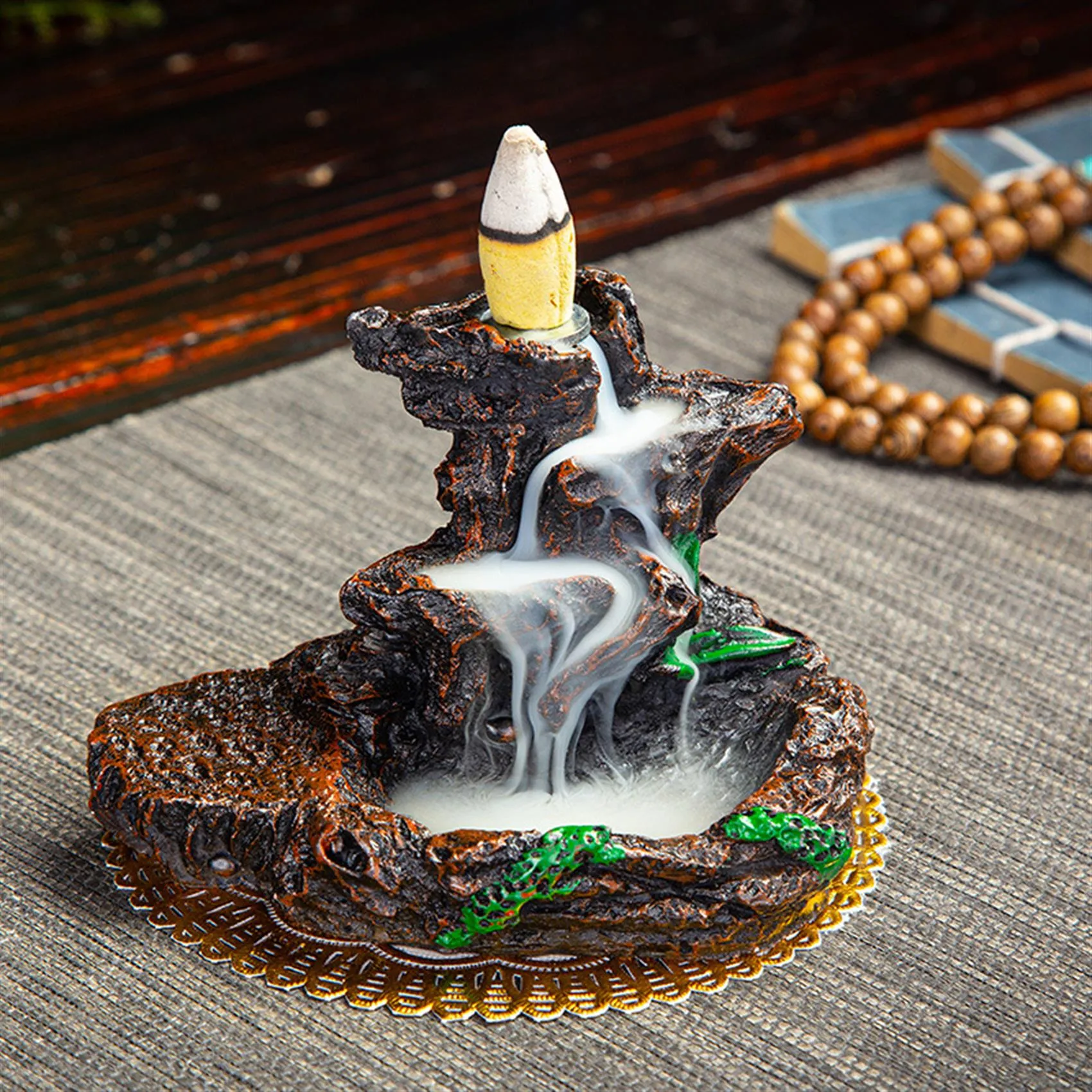 Resin Backflow Incense Burner - Waterfall Incense Holder